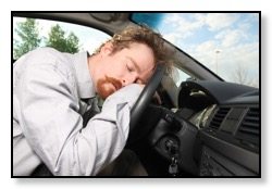 Day time sleepiness sleepyness example driving with sleep apnea or sleep disorder